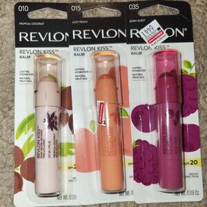 Revlon Kiss Balm 3 Shades 3 Packs New Unopened